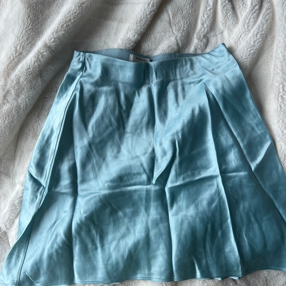 Aritzia Babaton Slip Mini Skirt Light Blue - Picture 2 of 5